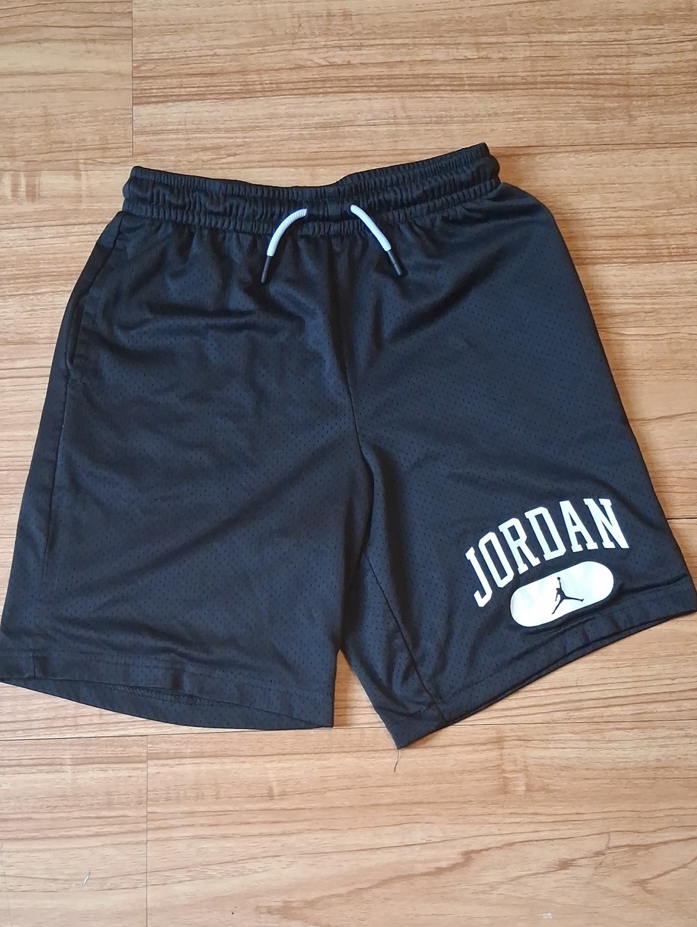 Jordan Men’s Black Athletic Shorts with White Logo